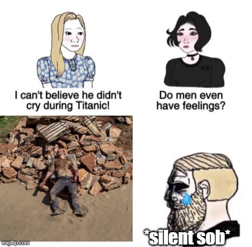 silent sob | *silent sob* | image tagged in sadness | made w/ Imgflip meme maker