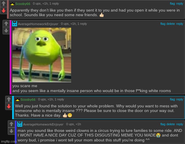 man im so bad a comebacks, and this dude officially scares me | made w/ Imgflip meme maker