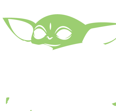 Baby Yoda transparent Blank Meme Template