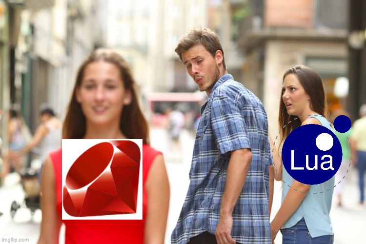 ruby #1 | image tagged in memes,distracted boyfriend | made w/ Imgflip meme maker