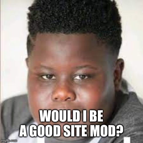 Jamal | WOULD I BE A GOOD SITE MOD? | image tagged in jamal | made w/ Imgflip meme maker