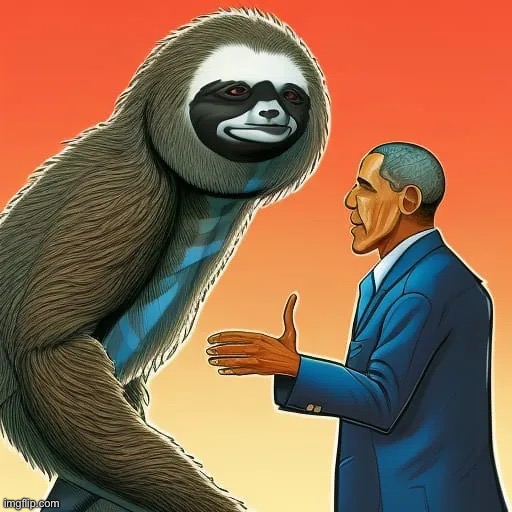 Obama endorses Slobama | image tagged in obama endorses slobama | made w/ Imgflip meme maker
