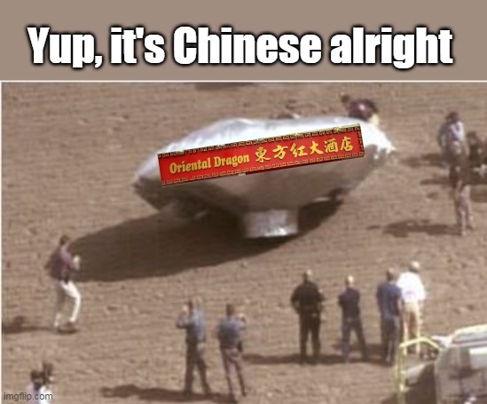 Just an Amazon drone delivering a # 15 ? | Yup, it's Chinese alright | image tagged in chinese spy balloon meme | made w/ Imgflip meme maker