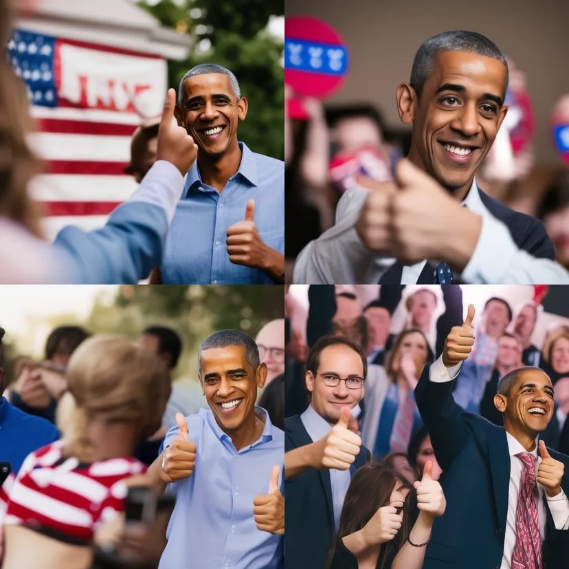 High Quality Slobama cheers and gives three thumbs up to Jemy’s Taylor Swift- Blank Meme Template