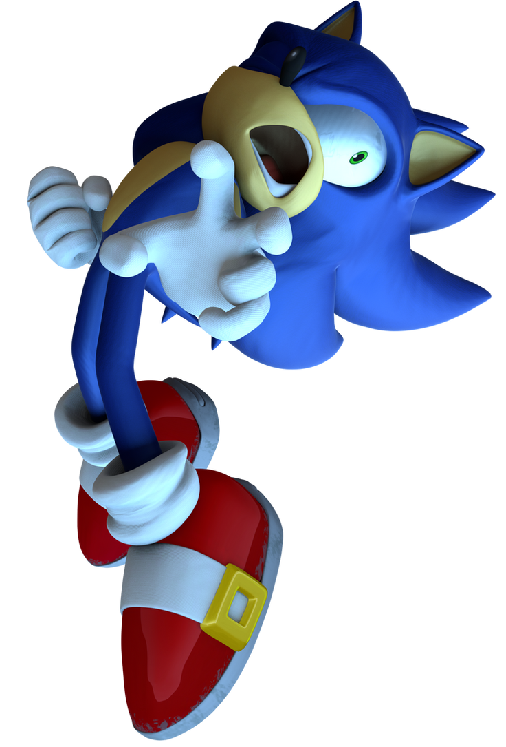 High Quality Sonic screaming Blank Meme Template