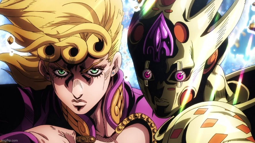Giorno Giovanna and Golden Experience Requiem | image tagged in giorno giovanna and golden experience requiem | made w/ Imgflip meme maker
