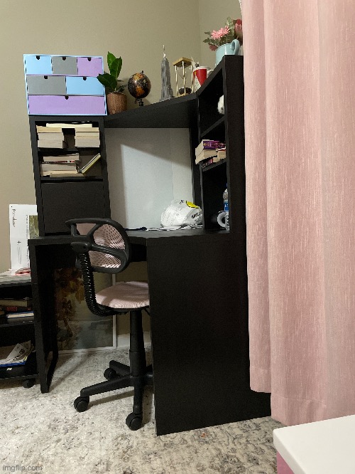 Desk reveal cause I’m bored as shit | made w/ Imgflip meme maker