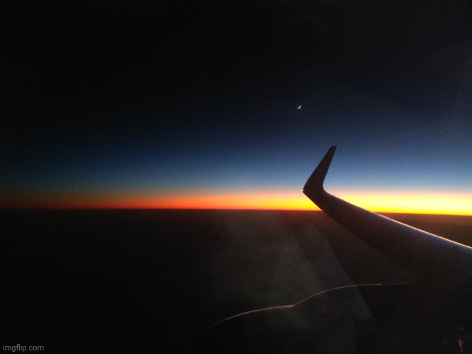 Beautiful sunset inside outside of the plane | image tagged in airplane | made w/ Imgflip meme maker