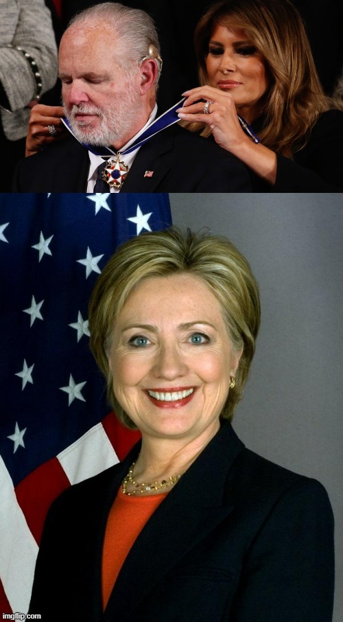 image tagged in rush limbaugh and freedom,memes,hillary clinton | made w/ Imgflip meme maker