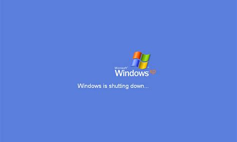 Windows XP is shutting down Blank Meme Template