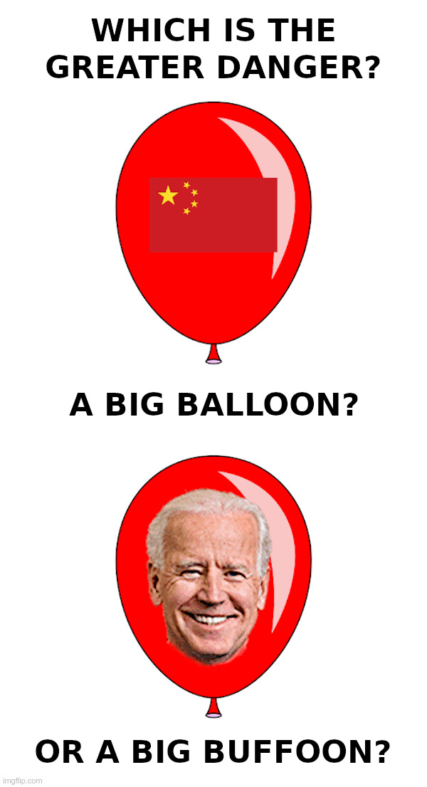 Which Is The Greater Danger? | image tagged in balloon,joe biden,china,russia,ukraine,world war 3 | made w/ Imgflip meme maker