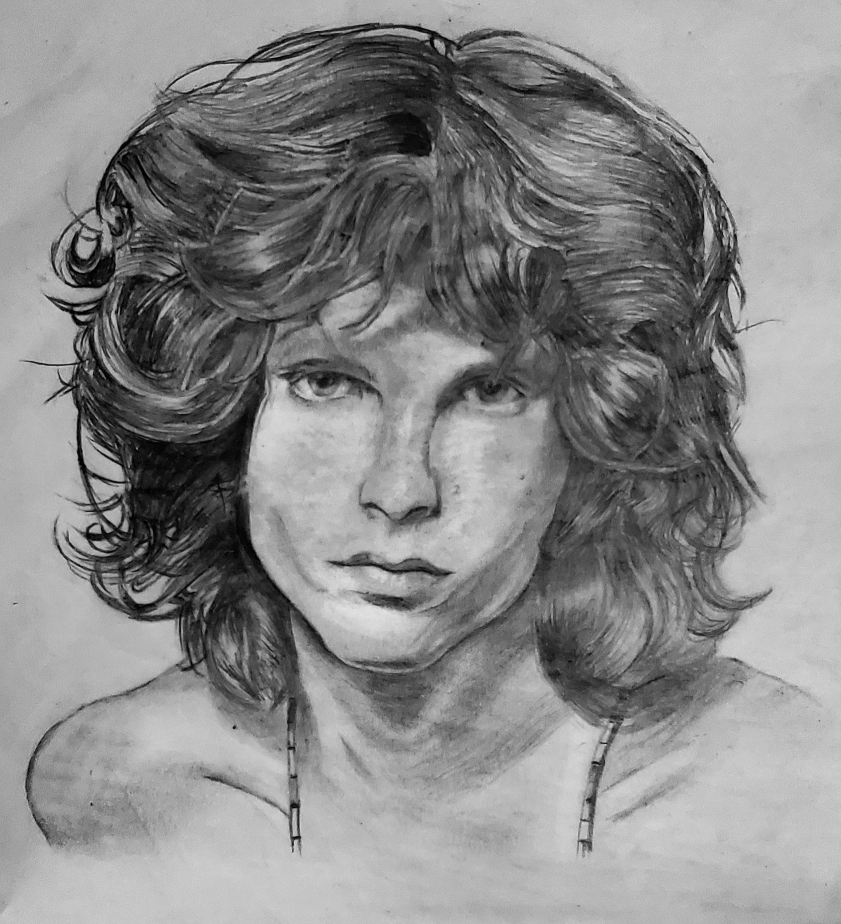 Jim Morrison drawing Blank Meme Template