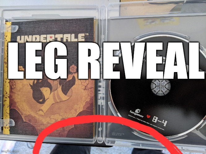 LEG REVEAL | made w/ Imgflip meme maker