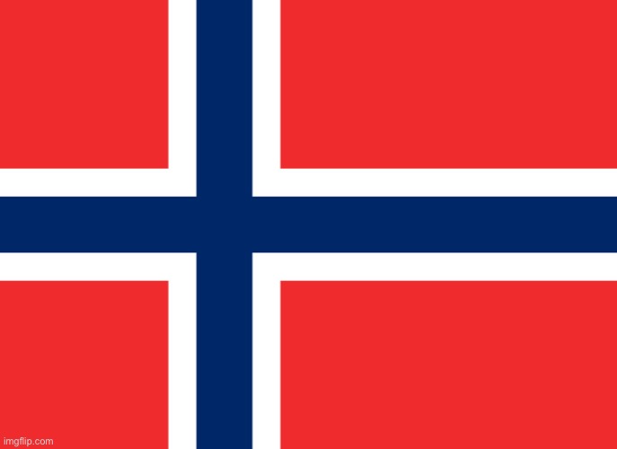 Norwegian flag | image tagged in norwegian flag | made w/ Imgflip meme maker