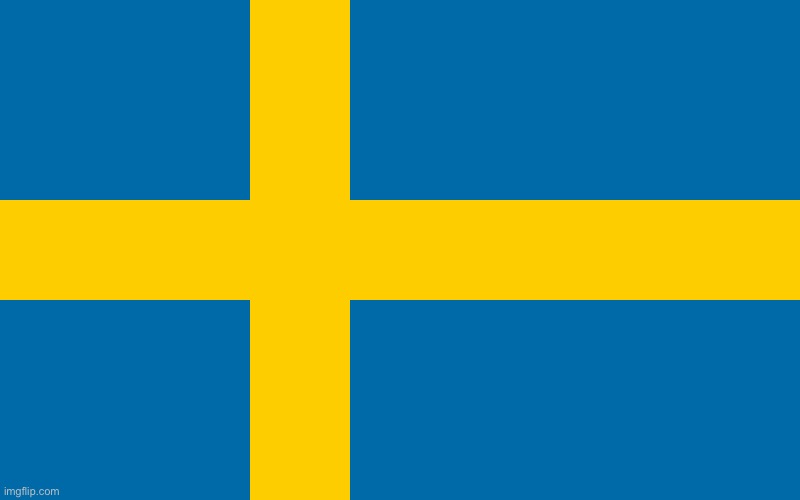 Swedish Flag | image tagged in swedish flag | made w/ Imgflip meme maker