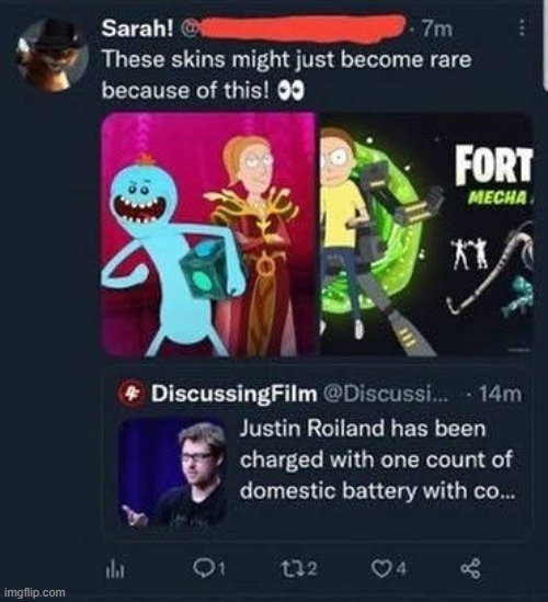 Bro imagine if Fortnite ends out of nowhere and then there's a great depression because of a skin stock market crash ☠️☠️☠️ | made w/ Imgflip meme maker