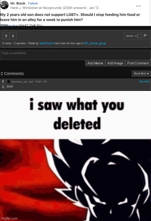 image tagged in i saw what you deleted | made w/ Imgflip meme maker