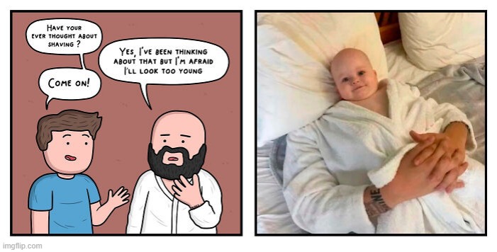 Should I Shave? | image tagged in comics | made w/ Imgflip meme maker