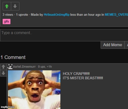 NO WAY GUYS, IT'S HIM!!!!!!!!!!!! | made w/ Imgflip meme maker
