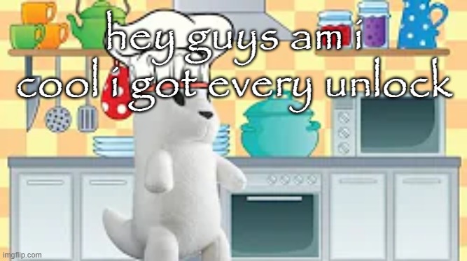 cooking with slugcat | hey guys am i cool i got every unlock | image tagged in cooking with slugcat | made w/ Imgflip meme maker