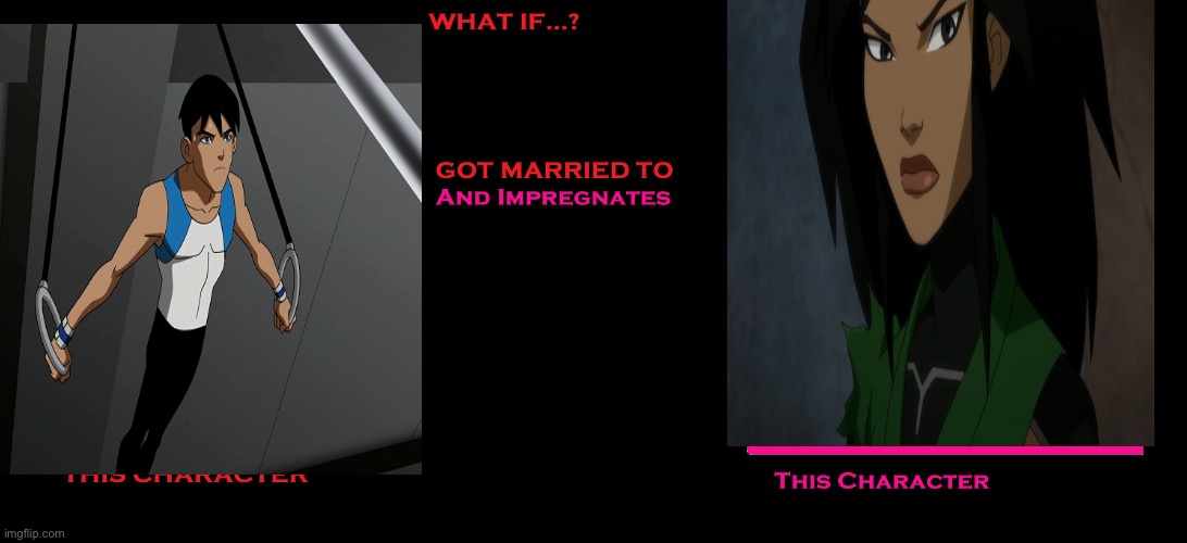 Dickxjade | image tagged in what if this person marries and impregnates this character | made w/ Imgflip meme maker