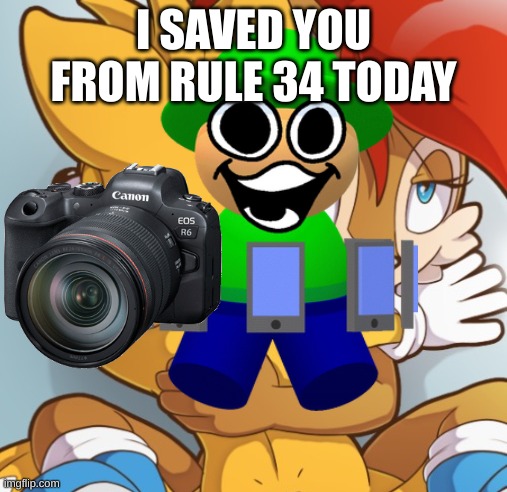 saved you guys today | I SAVED YOU FROM RULE 34 TODAY | image tagged in memes,rule 34,dave and bambi,caught in 4k | made w/ Imgflip meme maker