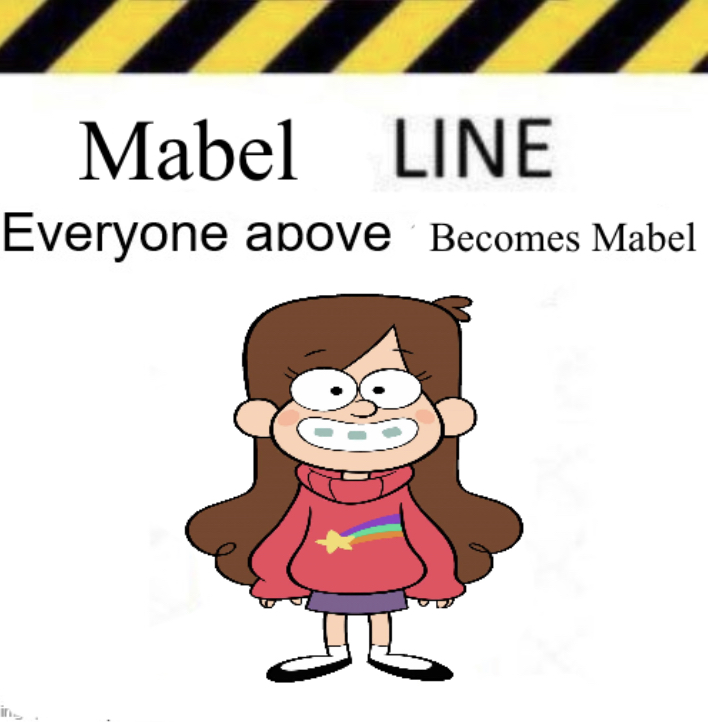 Mabel line Blank Meme Template