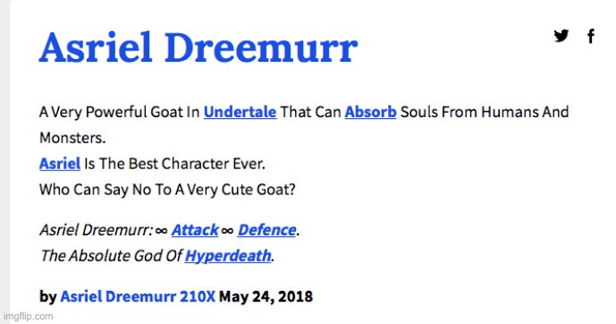 Asriel.Dreemurr's alternative definition | made w/ Imgflip meme maker