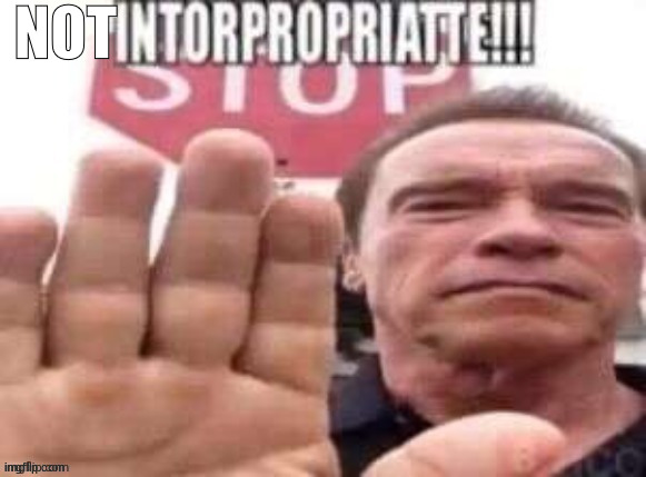 intorpropriatte | NOT | image tagged in intorpropriatte | made w/ Imgflip meme maker
