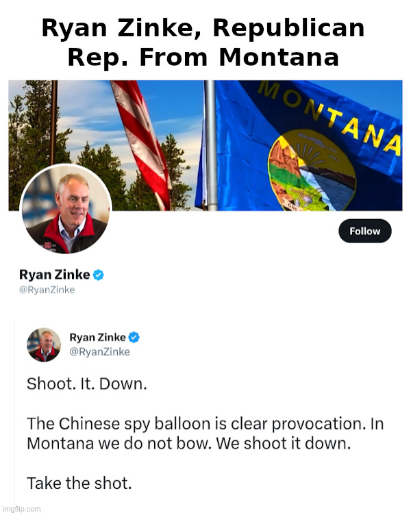 Shoot. It. Down. | image tagged in montana,chinese,spy balloon,shoot it down | made w/ Imgflip meme maker
