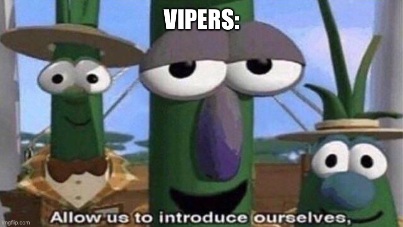 Allow us? | VIPERS: | image tagged in veggietales 'allow us to introduce ourselfs' | made w/ Imgflip meme maker