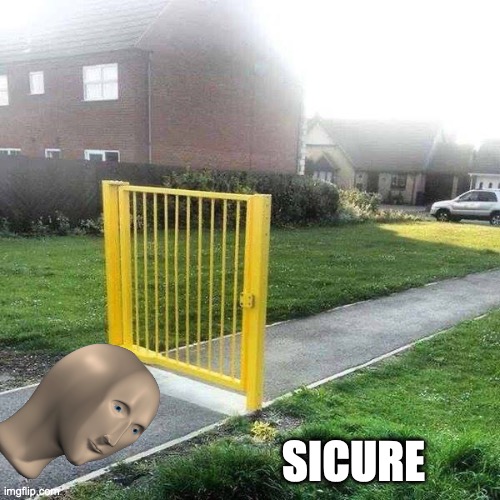 Liberal Security | SICURE | image tagged in liberal security | made w/ Imgflip meme maker