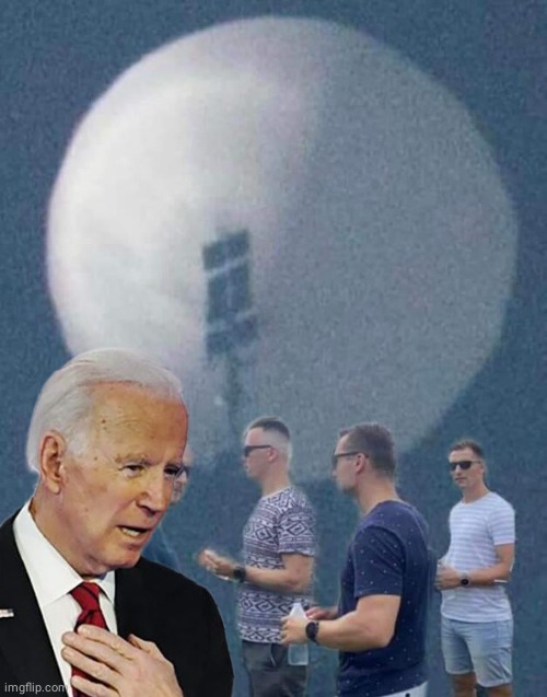 Biden fbi agents Chinese Spy Balloon Blank Meme Template