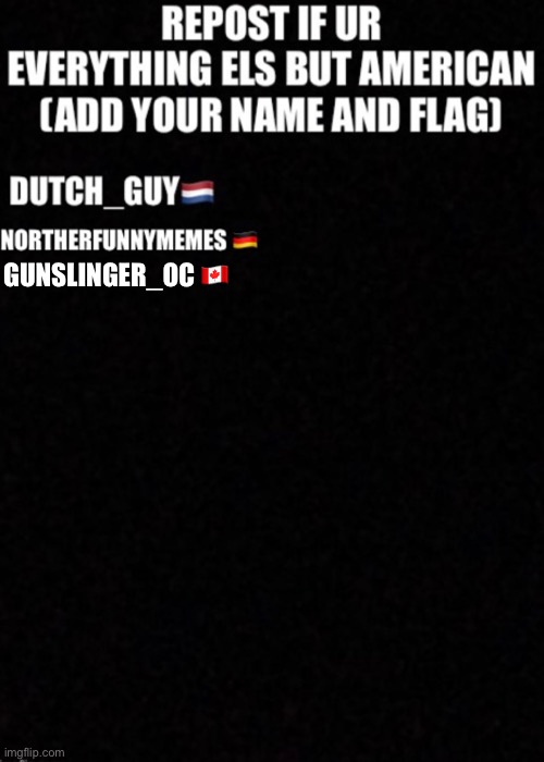 Canada | GUNSLINGER_OC 🇨🇦 | made w/ Imgflip meme maker
