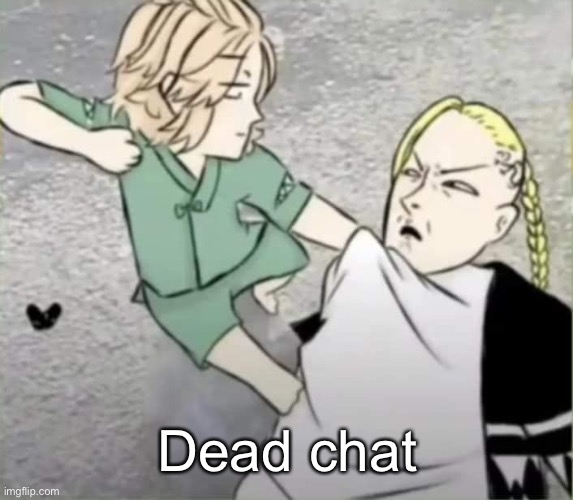Mikey beating drakens ass | Dead chat | image tagged in mikey beating drakens ass | made w/ Imgflip meme maker