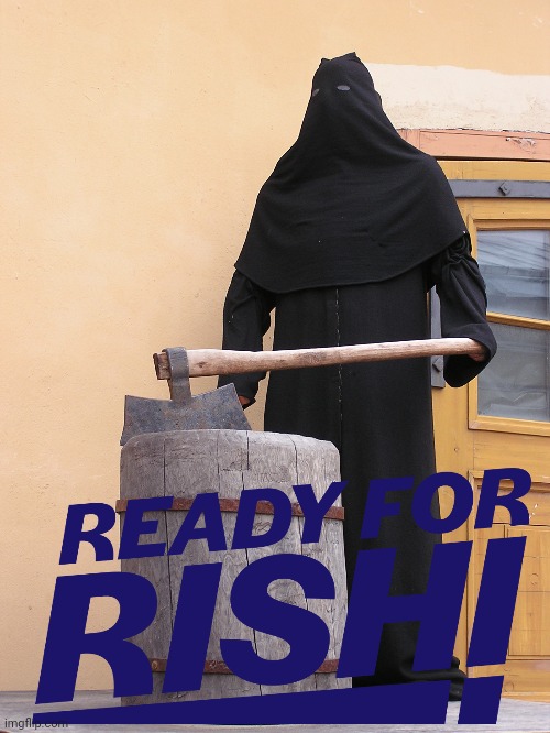 Ready for Rishi | image tagged in rishi sunak,boris johnson | made w/ Imgflip meme maker
