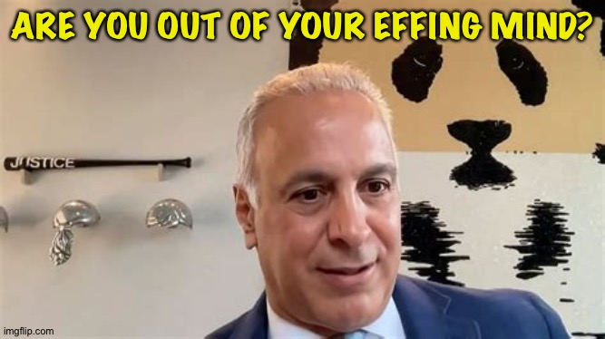 Eric Herschmann and the best line of the Jan. 6 hearings | ARE YOU OUT OF YOUR EFFING MIND? | made w/ Imgflip meme maker