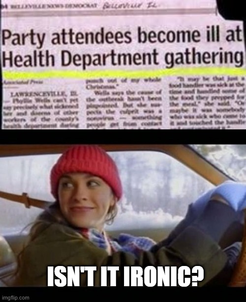 Illing | ISN'T IT IRONIC? | image tagged in alanis ironic | made w/ Imgflip meme maker