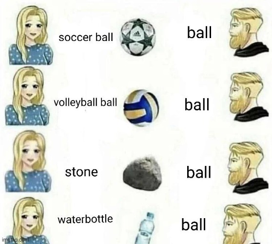 image tagged in repost,chad,ball,memes,funny,boys vs girls | made w/ Imgflip meme maker