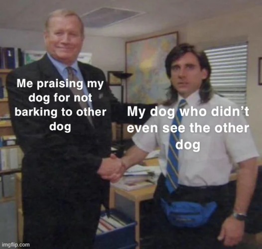 image tagged in repost,the office handshake,memes,funny,dogs,animals | made w/ Imgflip meme maker