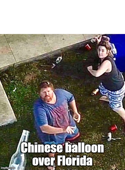 balloon | Chinese balloon over Florida | image tagged in funny | made w/ Imgflip meme maker