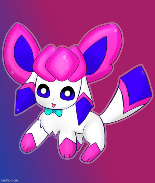 sylceon drawn by psycat | image tagged in sylceon drawn by psycat | made w/ Imgflip meme maker