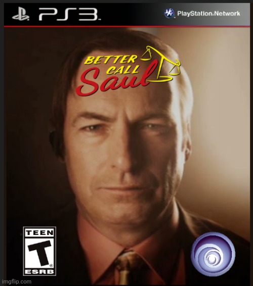 Video game box art I made #2 | image tagged in gaming,video games,ubisoft,better call saul,playstation,2015 | made w/ Imgflip meme maker