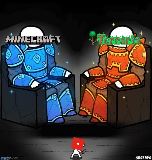 pay to win games are bad | image tagged in two giants looking at a small guy | made w/ Imgflip meme maker