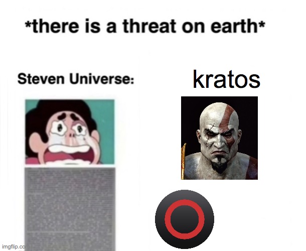 *There is a threat on earth* | kratos | image tagged in there is a threat on earth | made w/ Imgflip meme maker