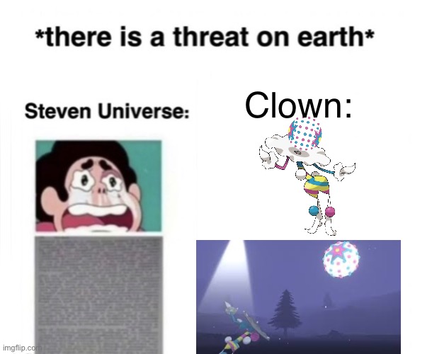 mind blown | Clown: | image tagged in there is a threat on earth | made w/ Imgflip meme maker