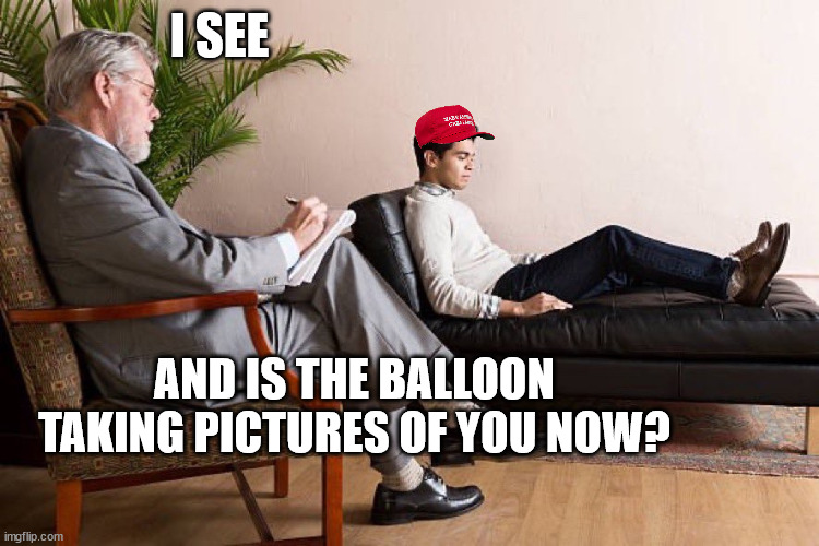 Hey, boss, da balloon! | I SEE; AND IS THE BALLOON TAKING PICTURES OF YOU NOW? | image tagged in in the room with us right now | made w/ Imgflip meme maker