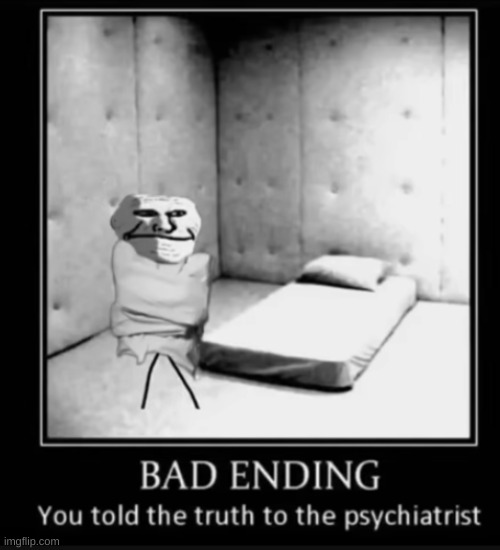 bad ending | image tagged in bad ending,trollge | made w/ Imgflip meme maker