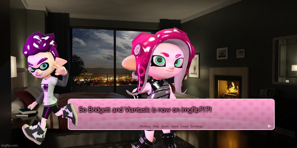 WOT? .^. | So Bridgett and Viantasic is now on imgflip?!?! | image tagged in boxie,squidparty | made w/ Imgflip meme maker