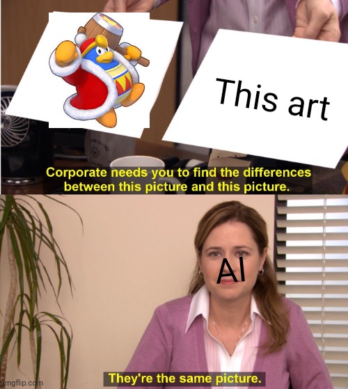 They're The Same Picture Meme | AI This art | image tagged in memes,they're the same picture | made w/ Imgflip meme maker